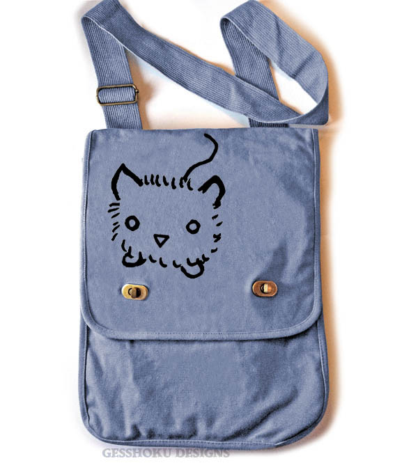 Fuzzy Kitten Field Bag - Denim Blue
