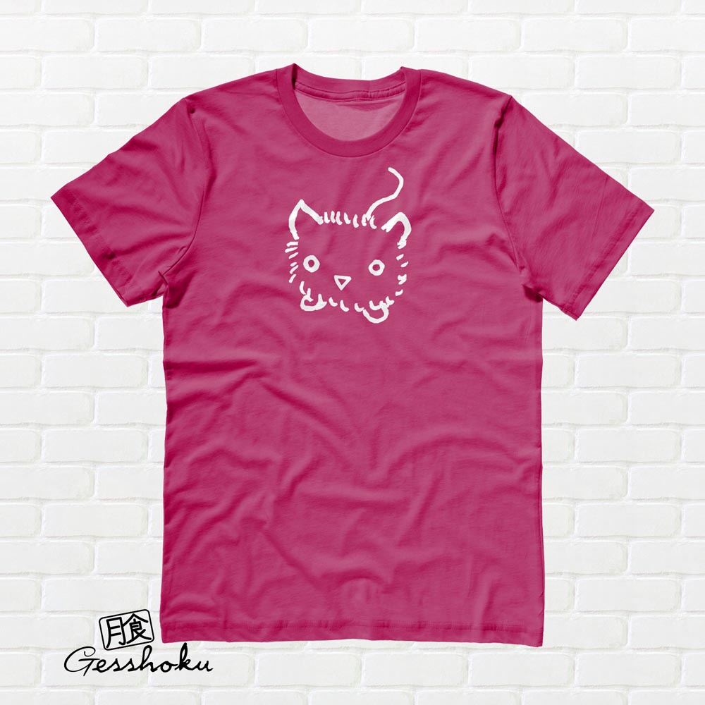 Fuzzy Kitten T-shirt - Hot Pink