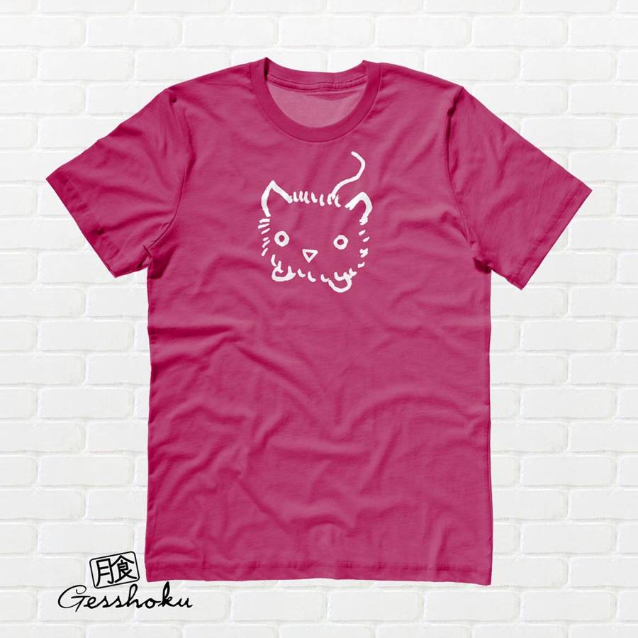 Fuzzy Kitten T-shirt - Hot Pink