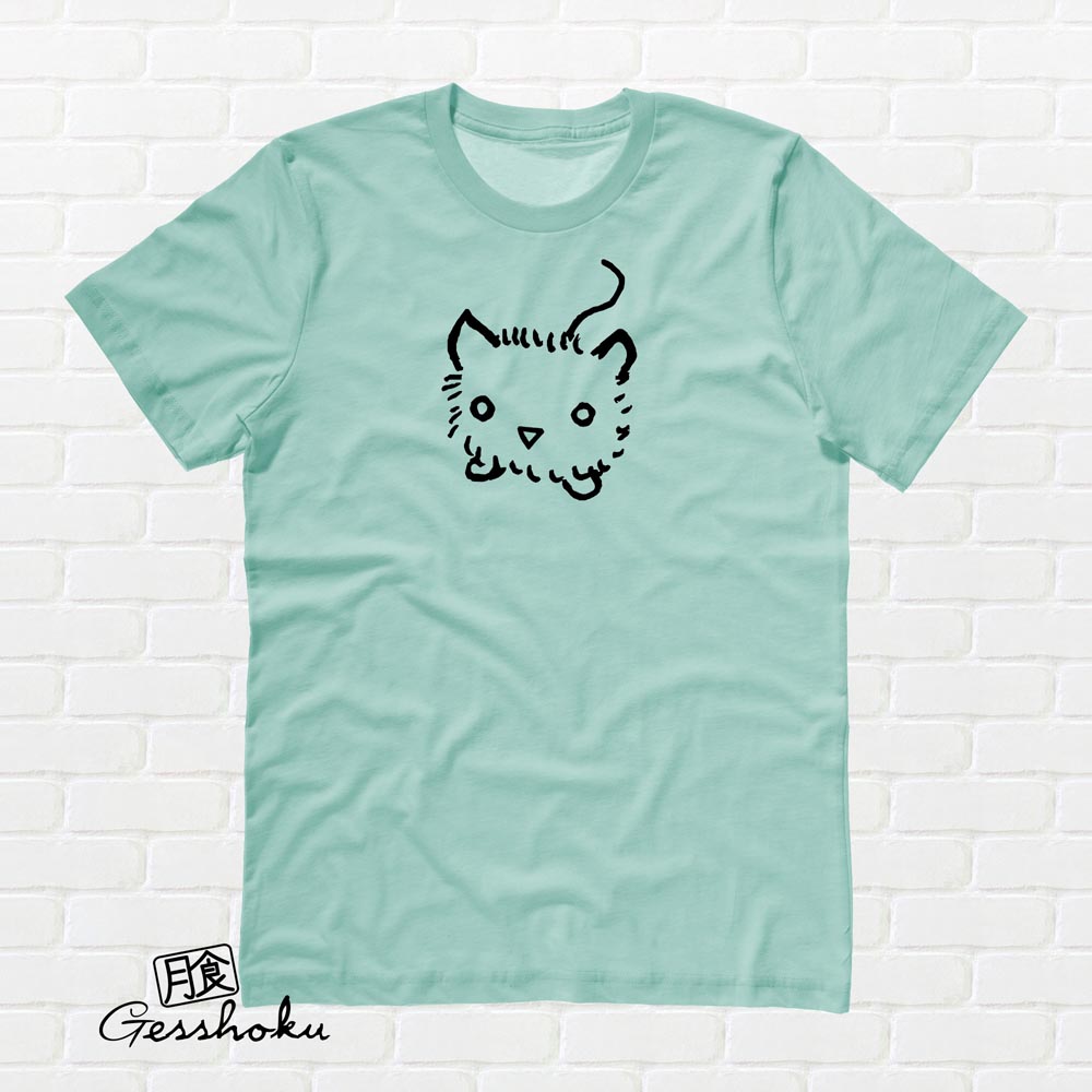 Fuzzy Kitten T-shirt - Mint