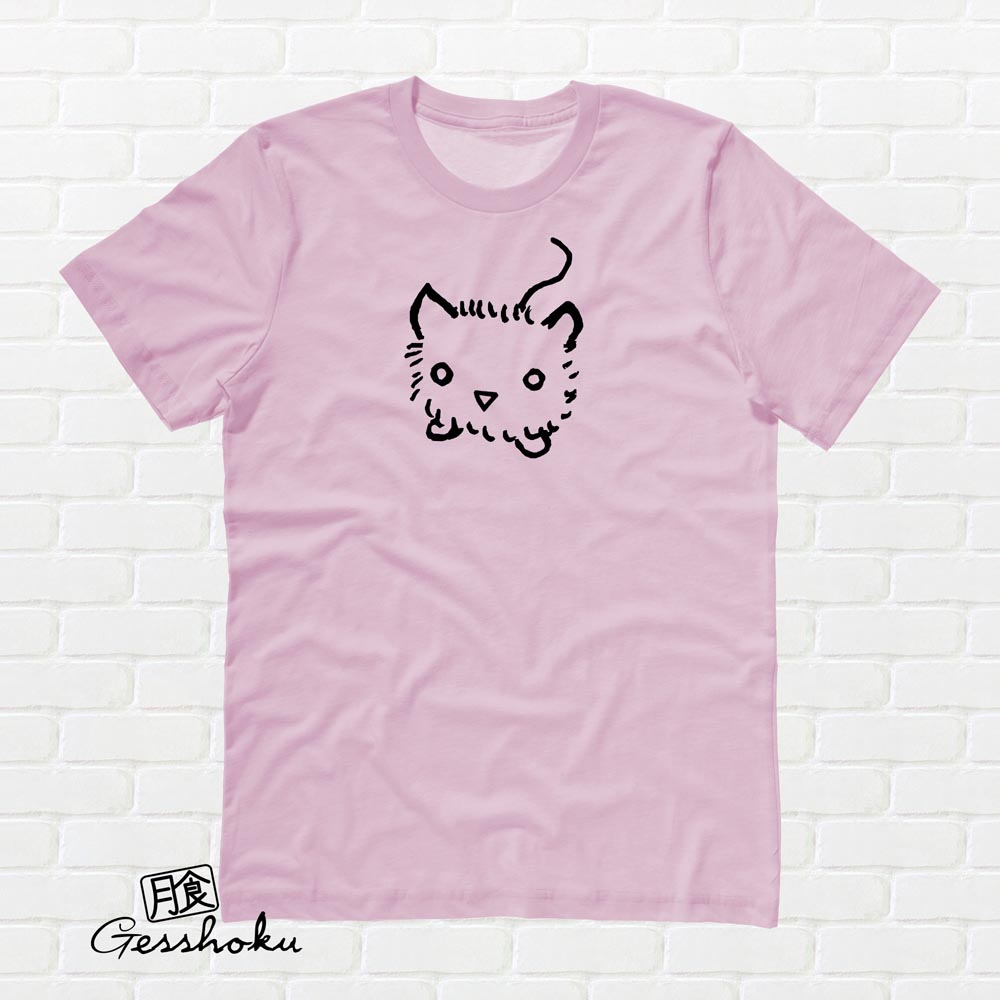 Fuzzy Kitten T-shirt - Light Pink