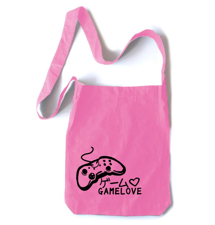 Game Love Crossbody Tote Bag - Pink