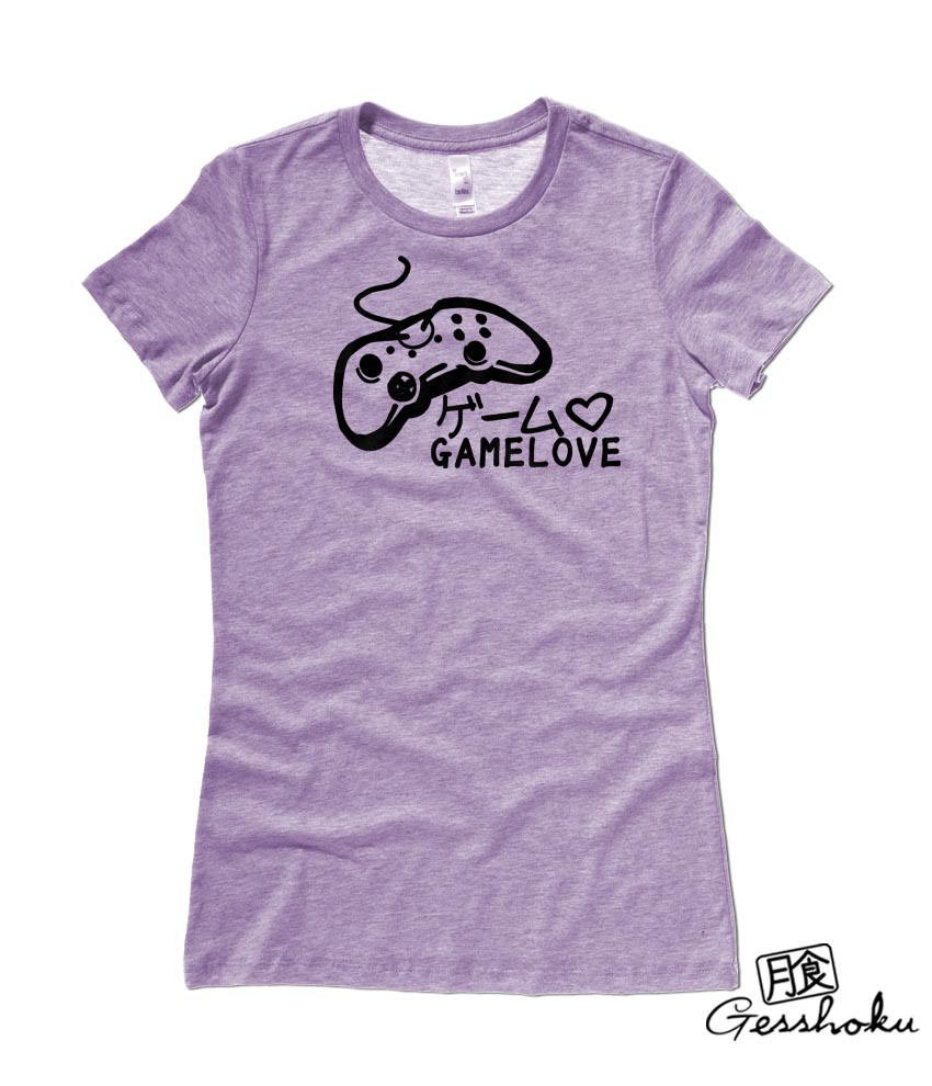 Game Love Ladies T-shirt - Heather Purple