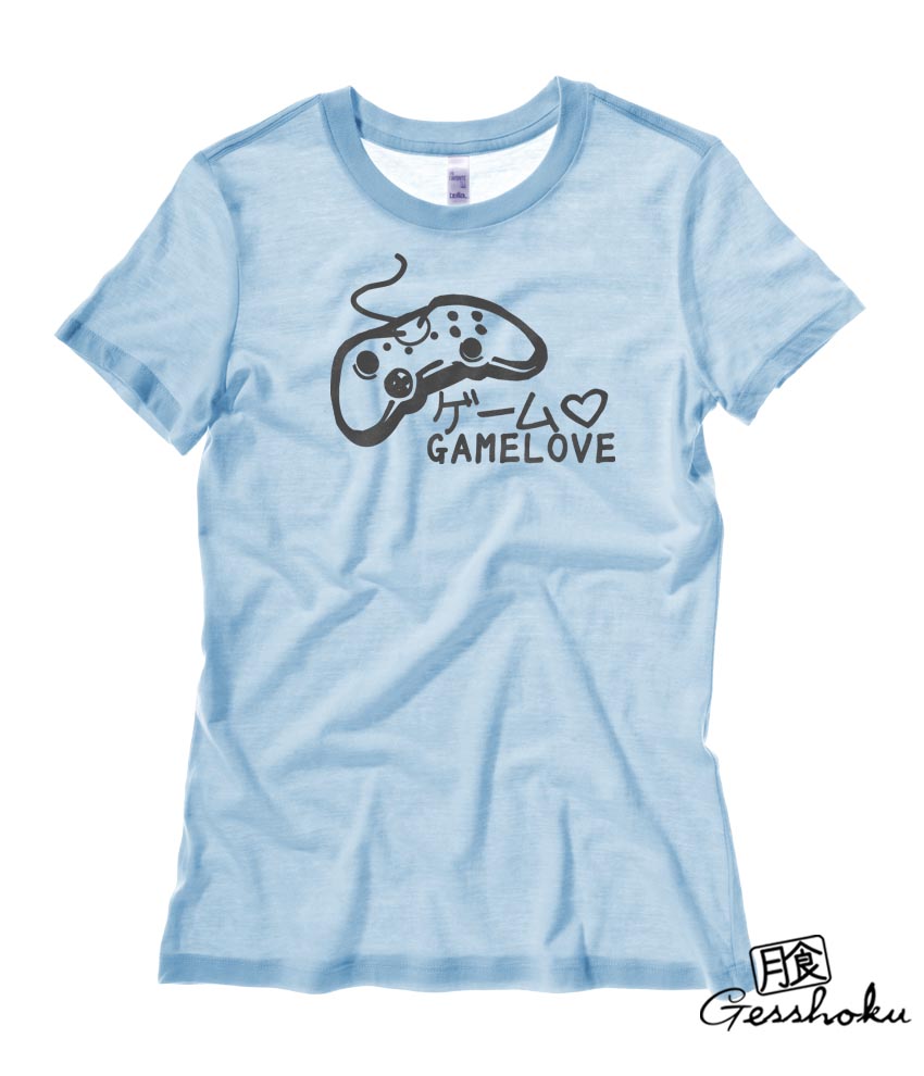 Game Love Ladies T-shirt - Light Blue