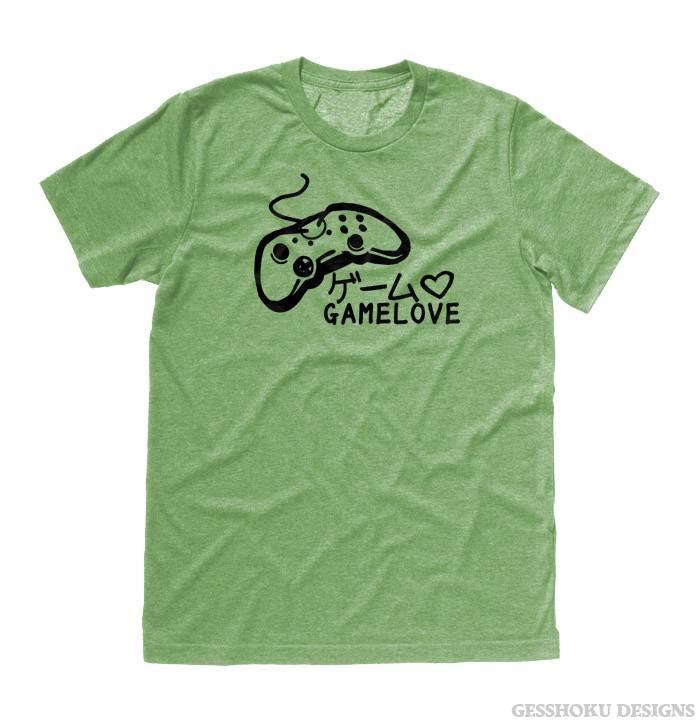 Game Love T-shirt - Heather Green