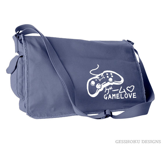 Game Love Messenger Bag - Denim Blue