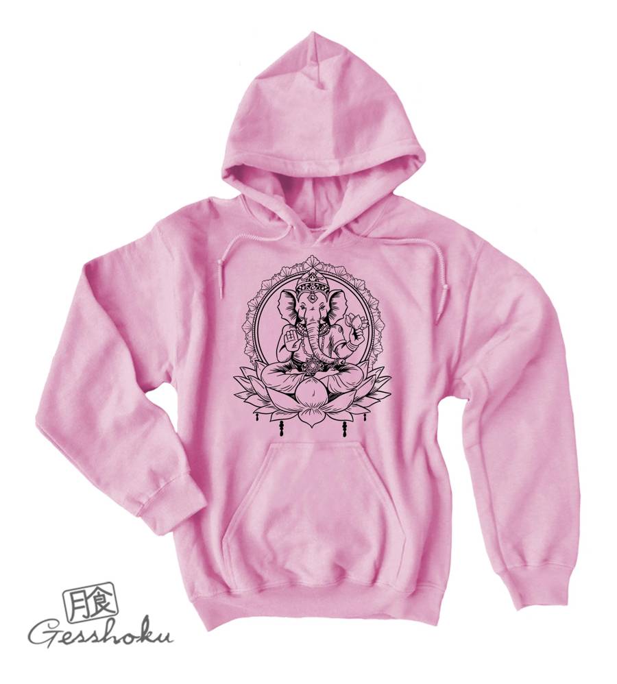 Ganesh Pullover Hoodie - Light Pink