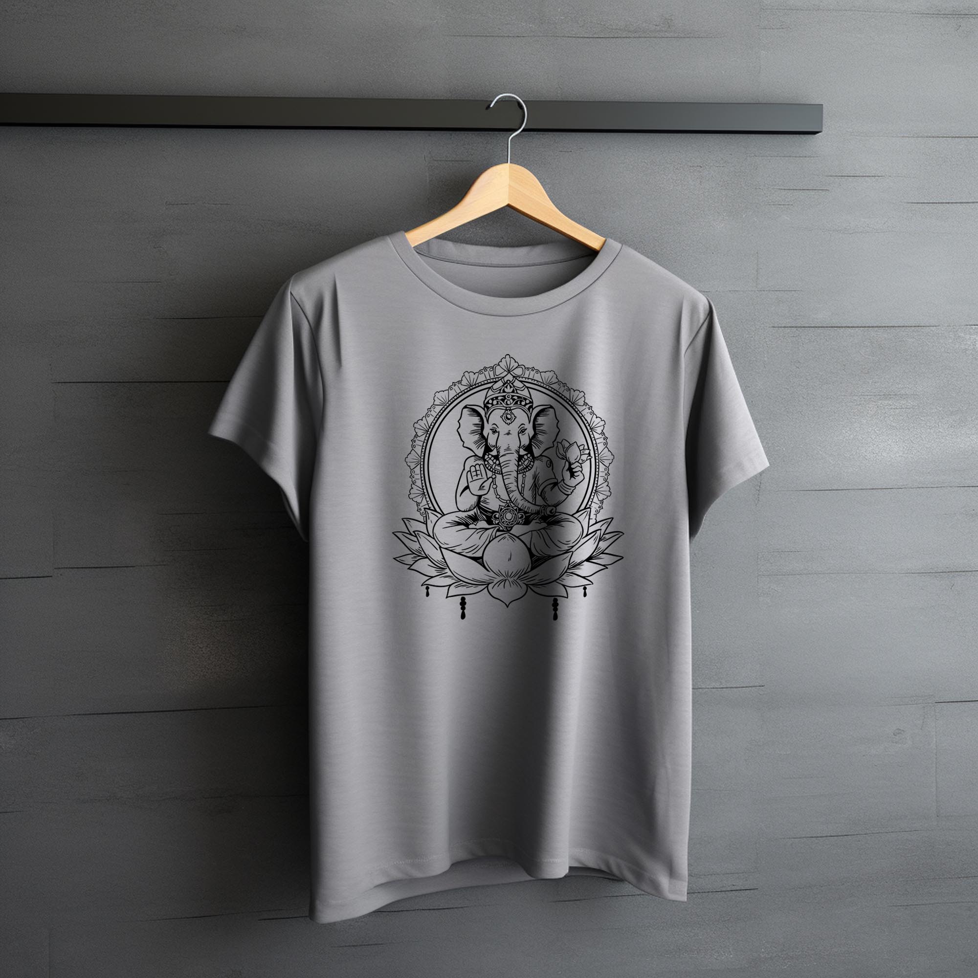 Ganesh T-shirt - Charcoal Grey