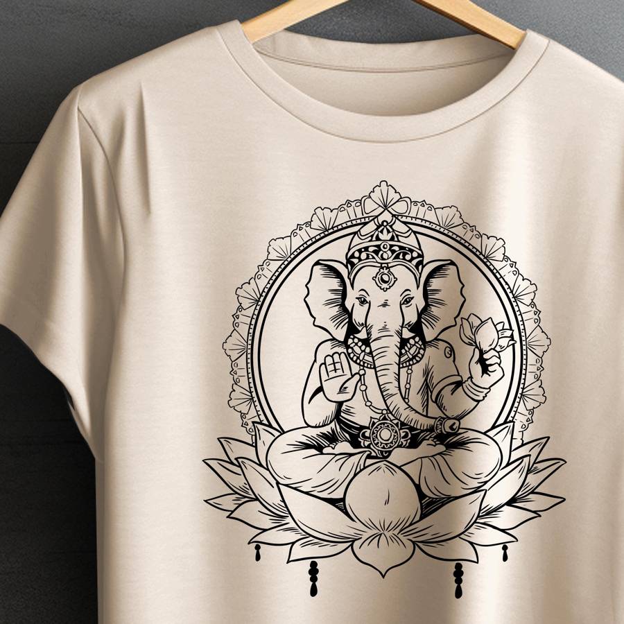 Ganesh T-shirt - Sand