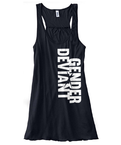 Gender Deviant Flowy Tank Top - Black