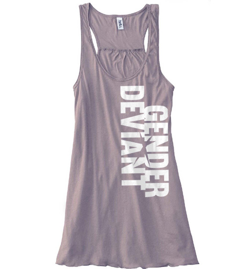 Gender Deviant Flowy Tank Top - Brown