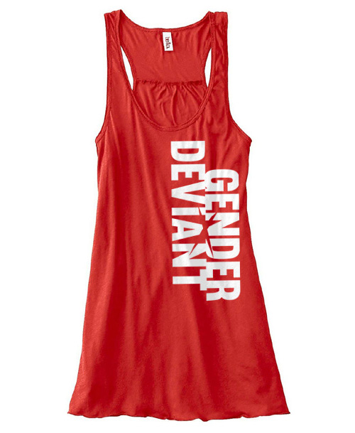 Gender Deviant Flowy Tank Top - Red