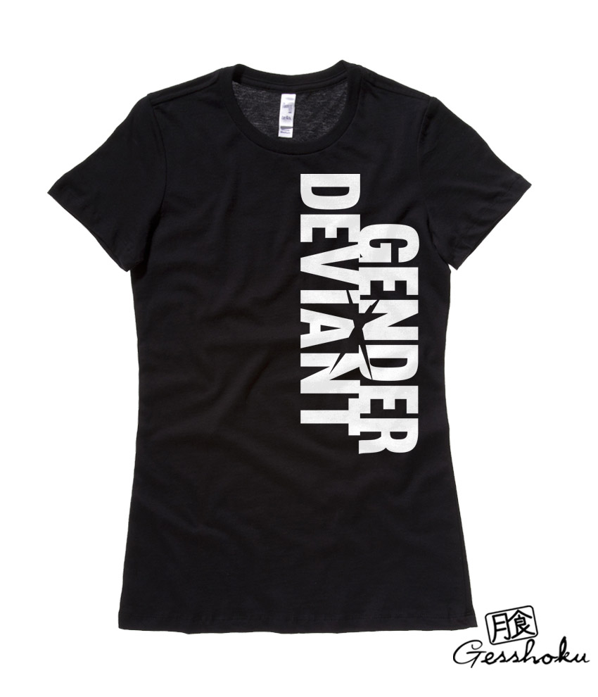 Gender Deviant Ladies Fit T-shirt - Black