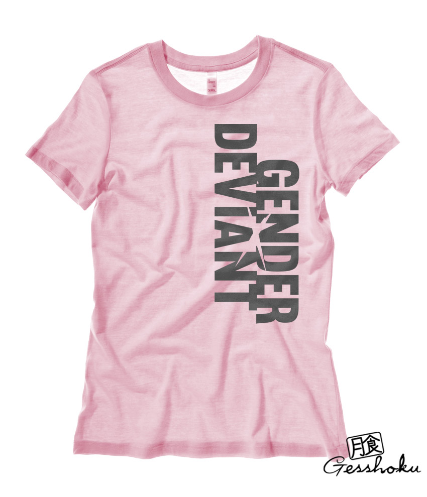 Gender Deviant Ladies Fit T-shirt - Light Pink