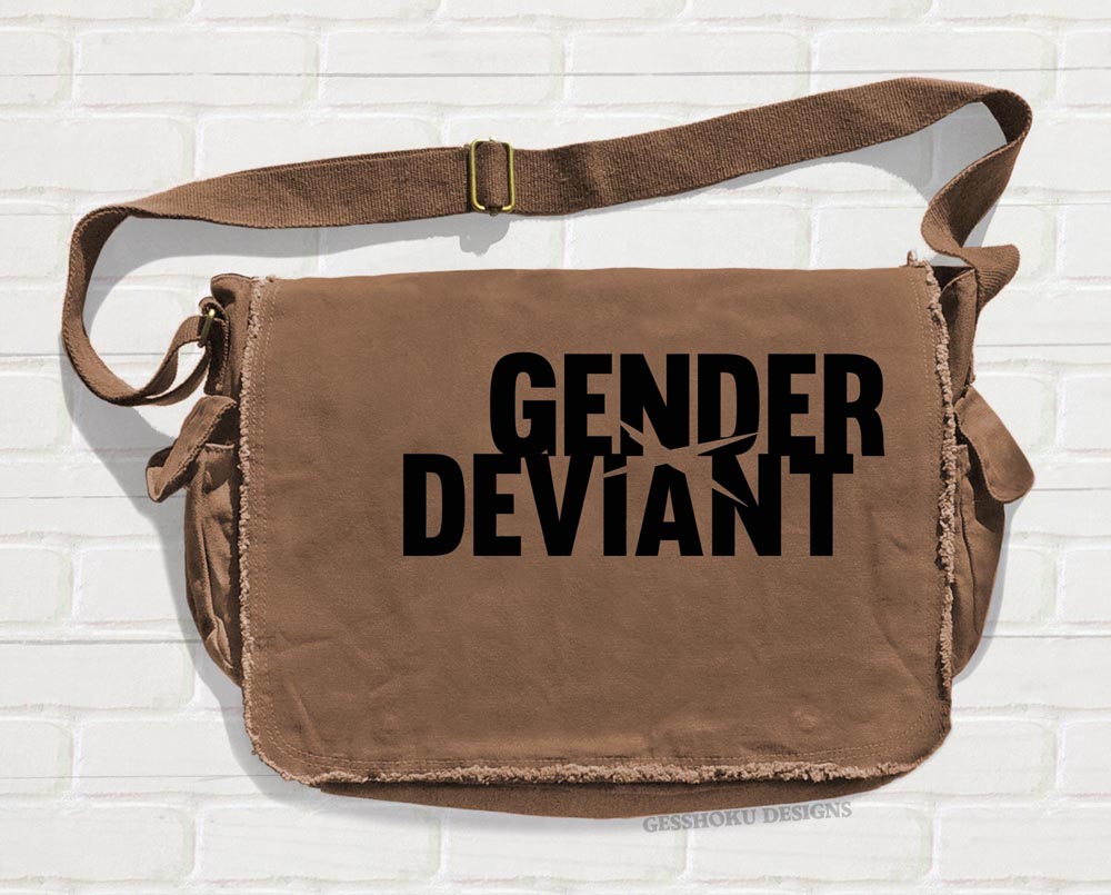 Gender Deviant Messenger Bag - Brown
