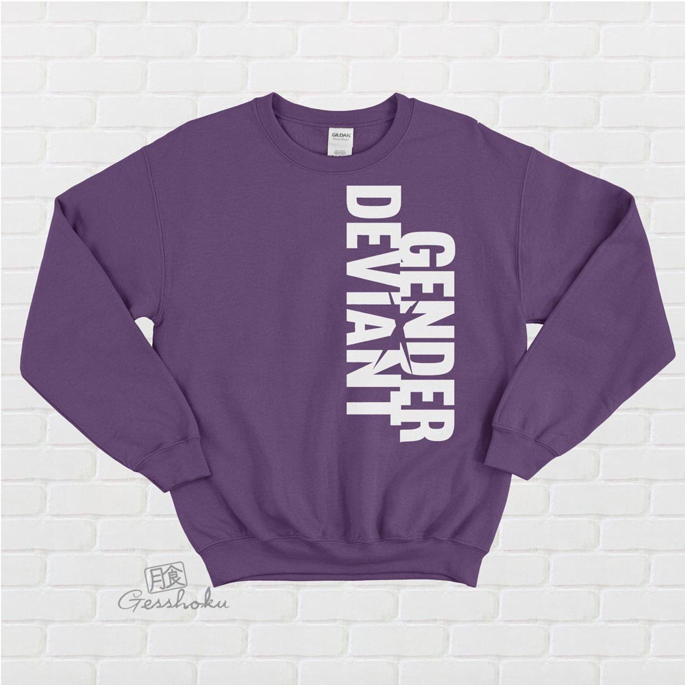 Gender Deviant Crewneck Sweatshirt - Purple