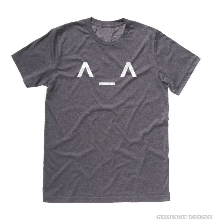 Happy Emoticon T-shirt ^_^ - Deep Heather Grey