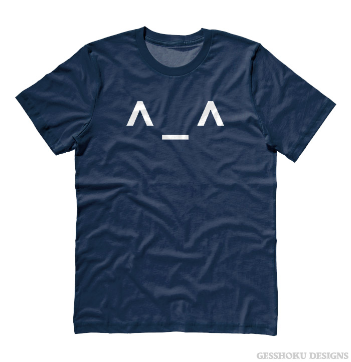 Happy Emoticon T-shirt ^_^ - Navy Blue