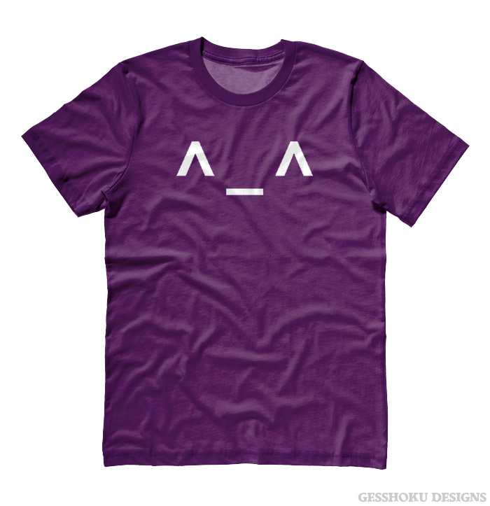 Happy Emoticon T-shirt ^_^ - Purple