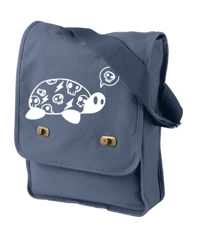 Harajuku Kame Turtle Field Bag - Denim Blue