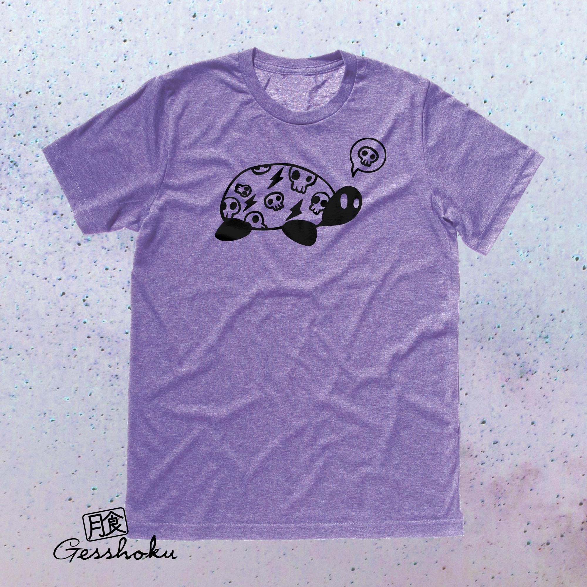 Harajuku Kame Turtle T-shirt - Heather Purple