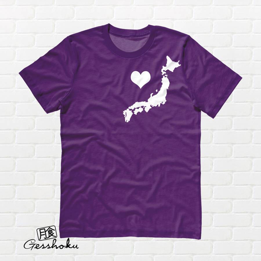 My Heart in Japan T-shirt - Purple