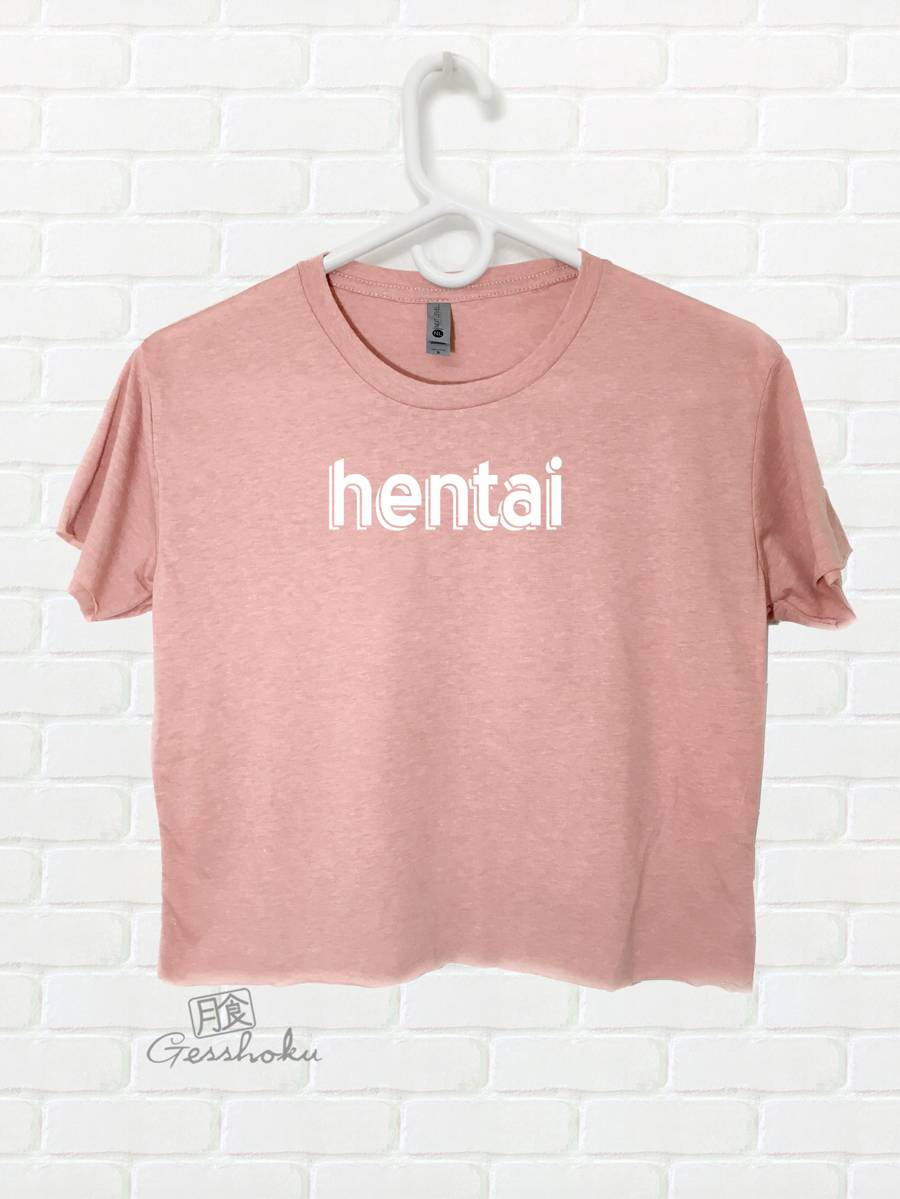 Hentai Crop Top T-shirt - Pink