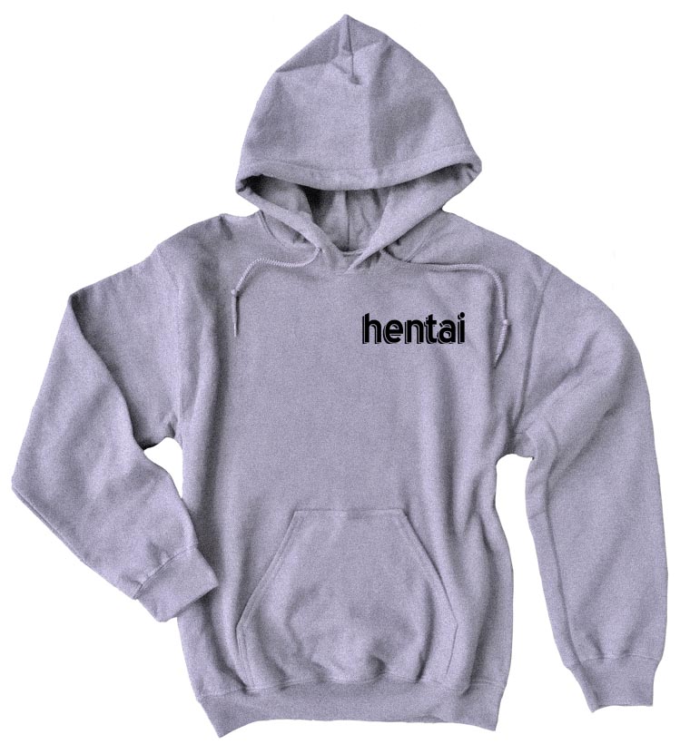 Hentai Pullover Hoodie - Light Grey