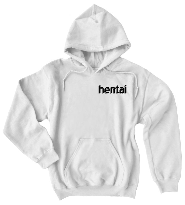 Hentai Pullover Hoodie - White