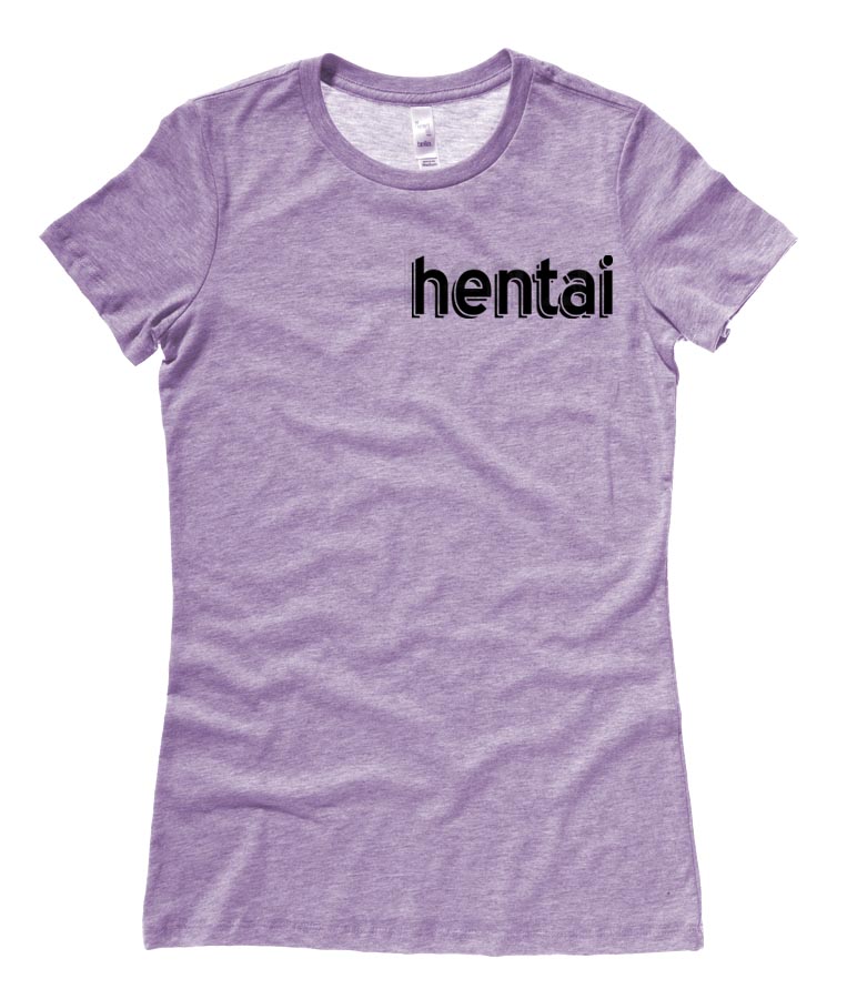 Hentai Ladies T-shirt - Heather Purple