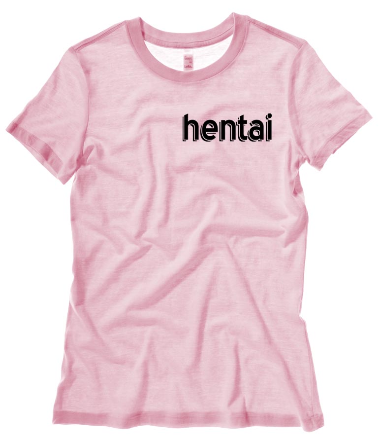 Hentai Ladies T-shirt - Light Pink