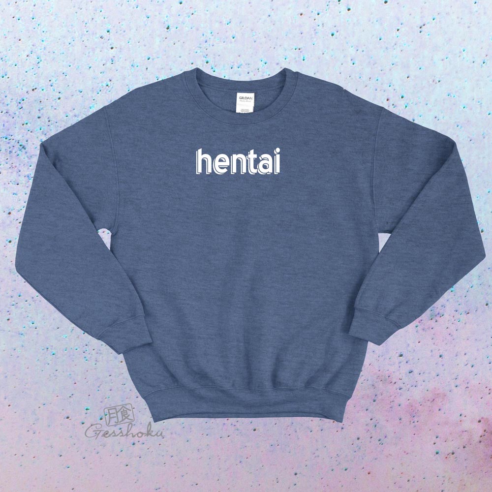 Hentai Crewneck Sweatshirt - Heather Blue