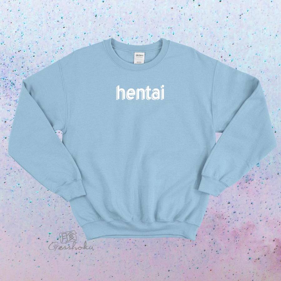 Hentai Crewneck Sweatshirt - Light Blue