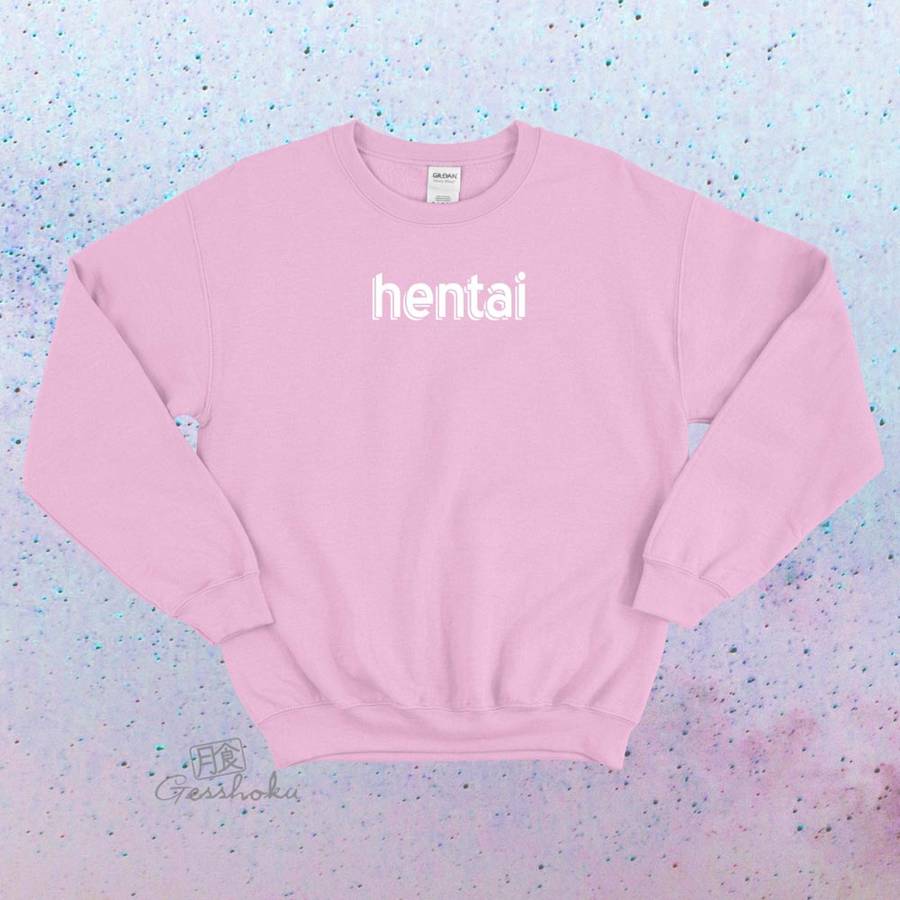 Hentai Crewneck Sweatshirt - Light Pink