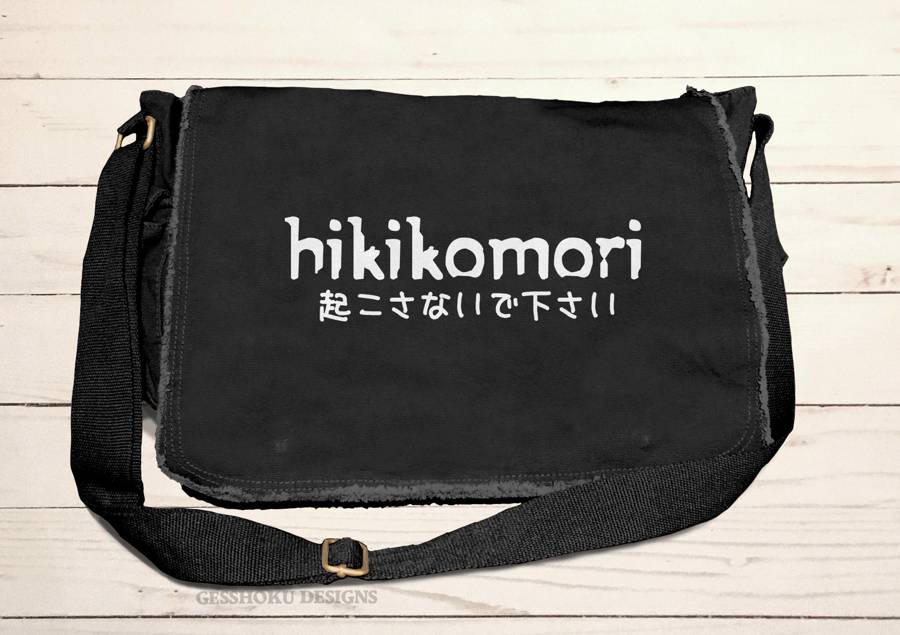 Hikikomori Messenger Bag - Black