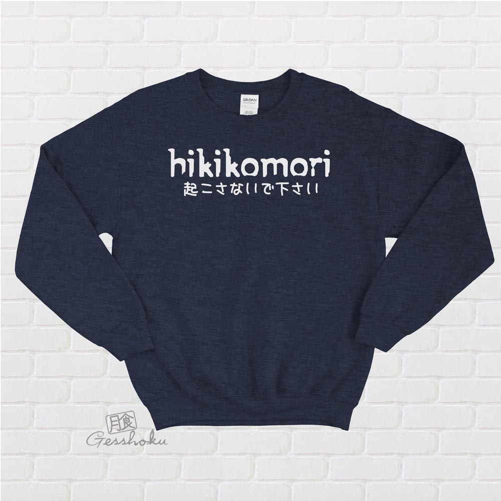 Hikikomori Crewneck Sweatshirt - Heather Navy