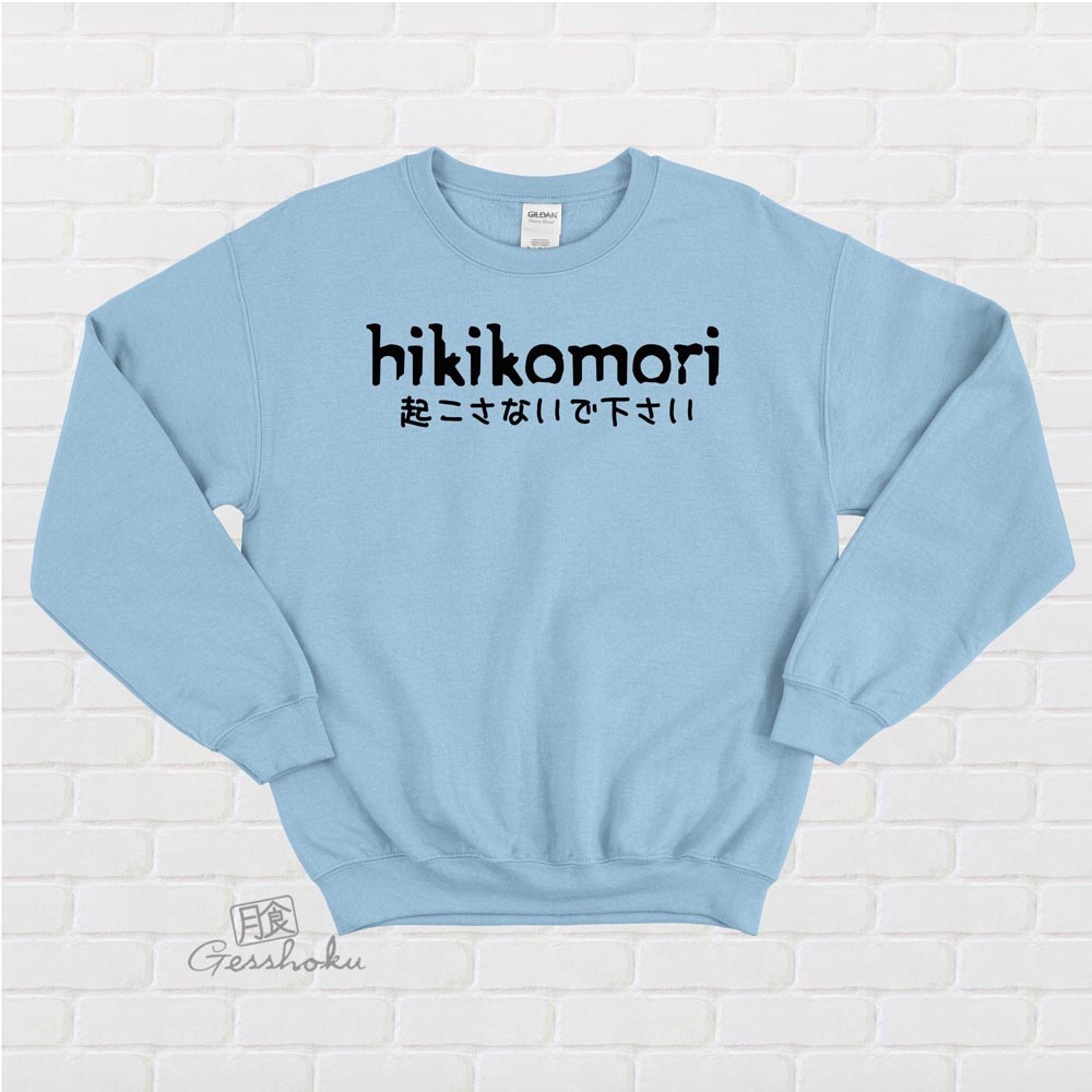 Hikikomori Crewneck Sweatshirt - Light Blue