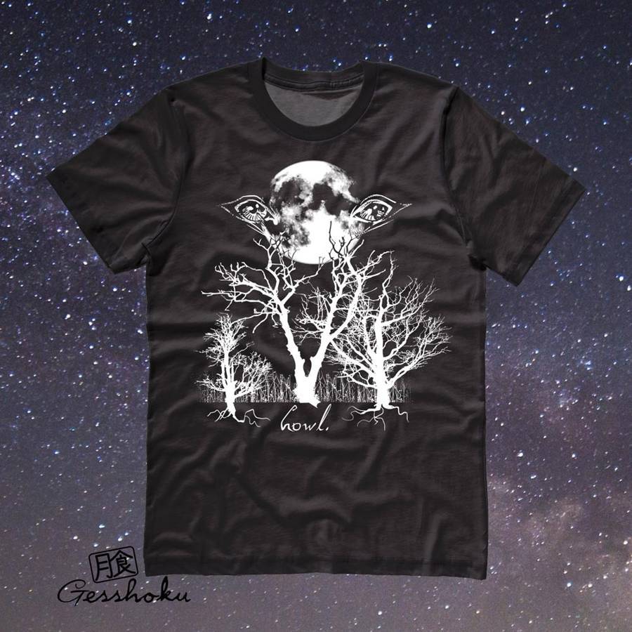 Howl: Eyes of the Night Forest T-shirt - Black