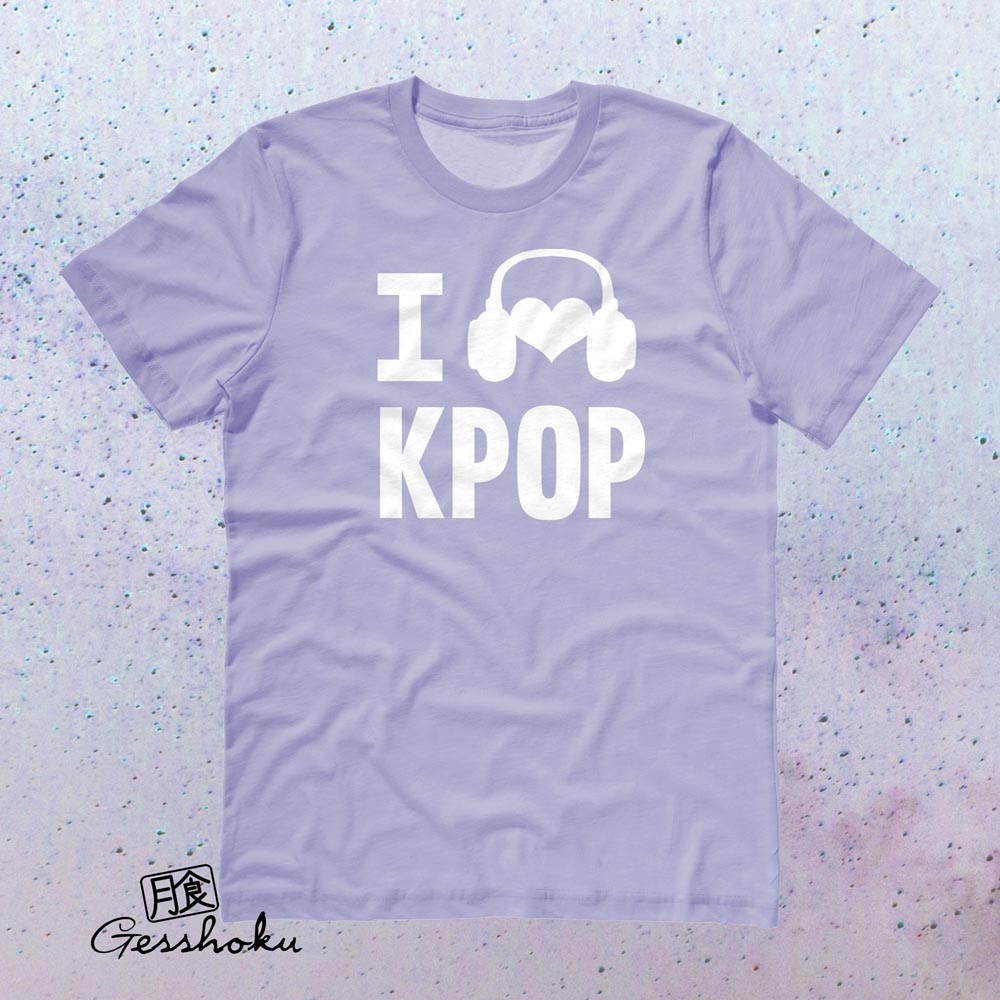 I Listen to KPOP T-shirt - Violet