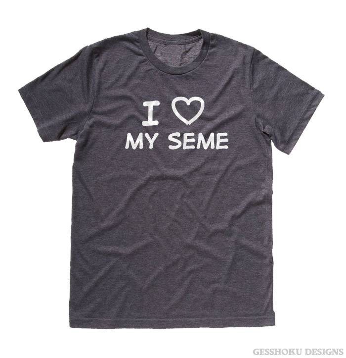 I Love my Seme T-shirt - Charcoal Grey