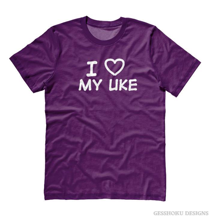 I Love my Uke T-shirt - Purple