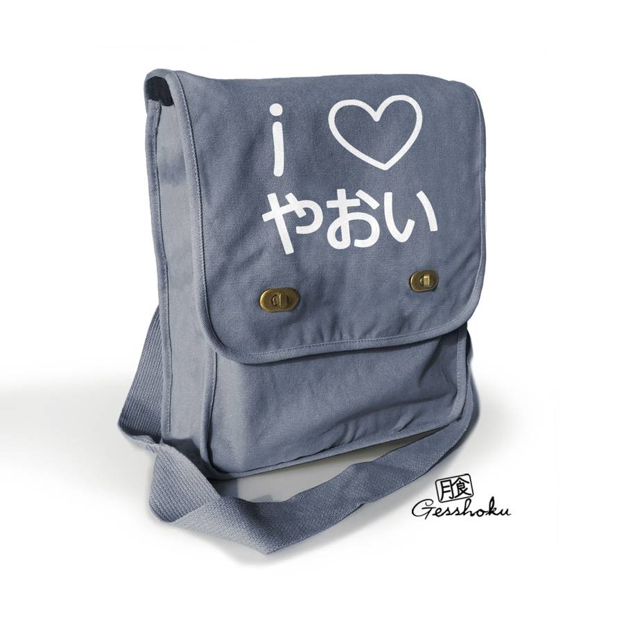 I Love Yaoi Field Bag - Denim Blue