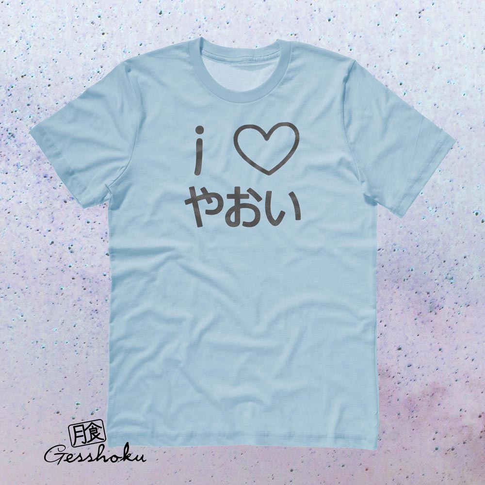 I Love Yaoi T-shirt - Light Blue
