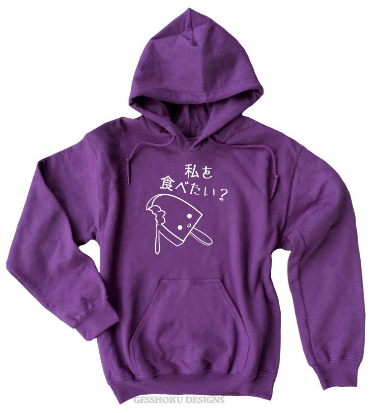 Eat Me? Kawaii Ice Cream Popsicle Pullover Hoodie - Purple