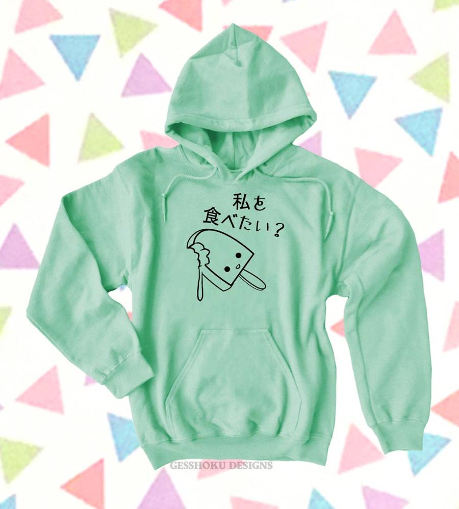 Eat Me? Kawaii Ice Cream Popsicle Pullover Hoodie - Mint