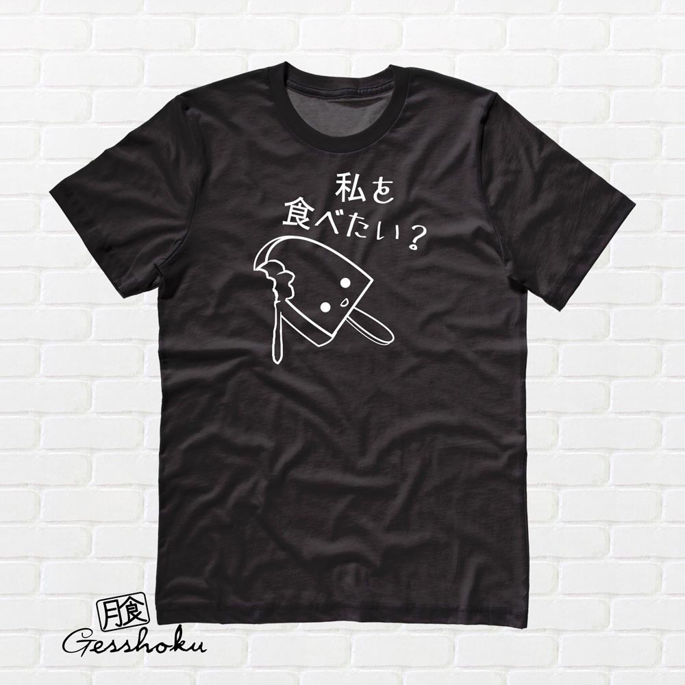 Eat Me? Kawaii Popsicle T-shirt - Black
