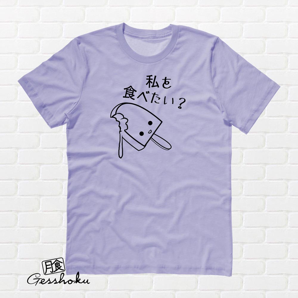 Eat Me? Kawaii Popsicle T-shirt - Violet
