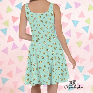 Banana Print Skater Dress