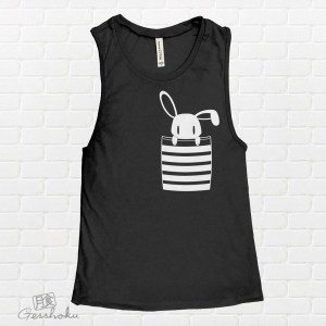 Bunny in My Pocket Sleeveless Tank Top