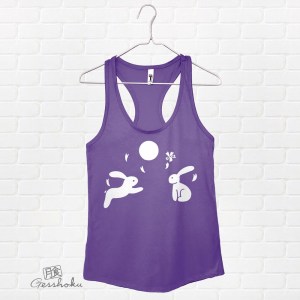 Asian Moon Bunnies Flowy Tank Top